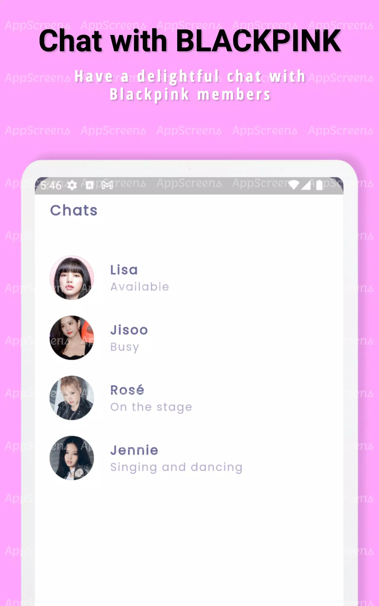 Chat with Blackpink Screenshots