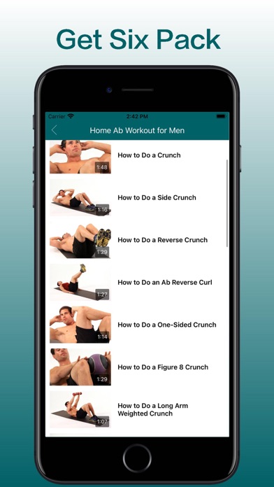 Zrzuty ekranu Abs Workout-30 day ab workout