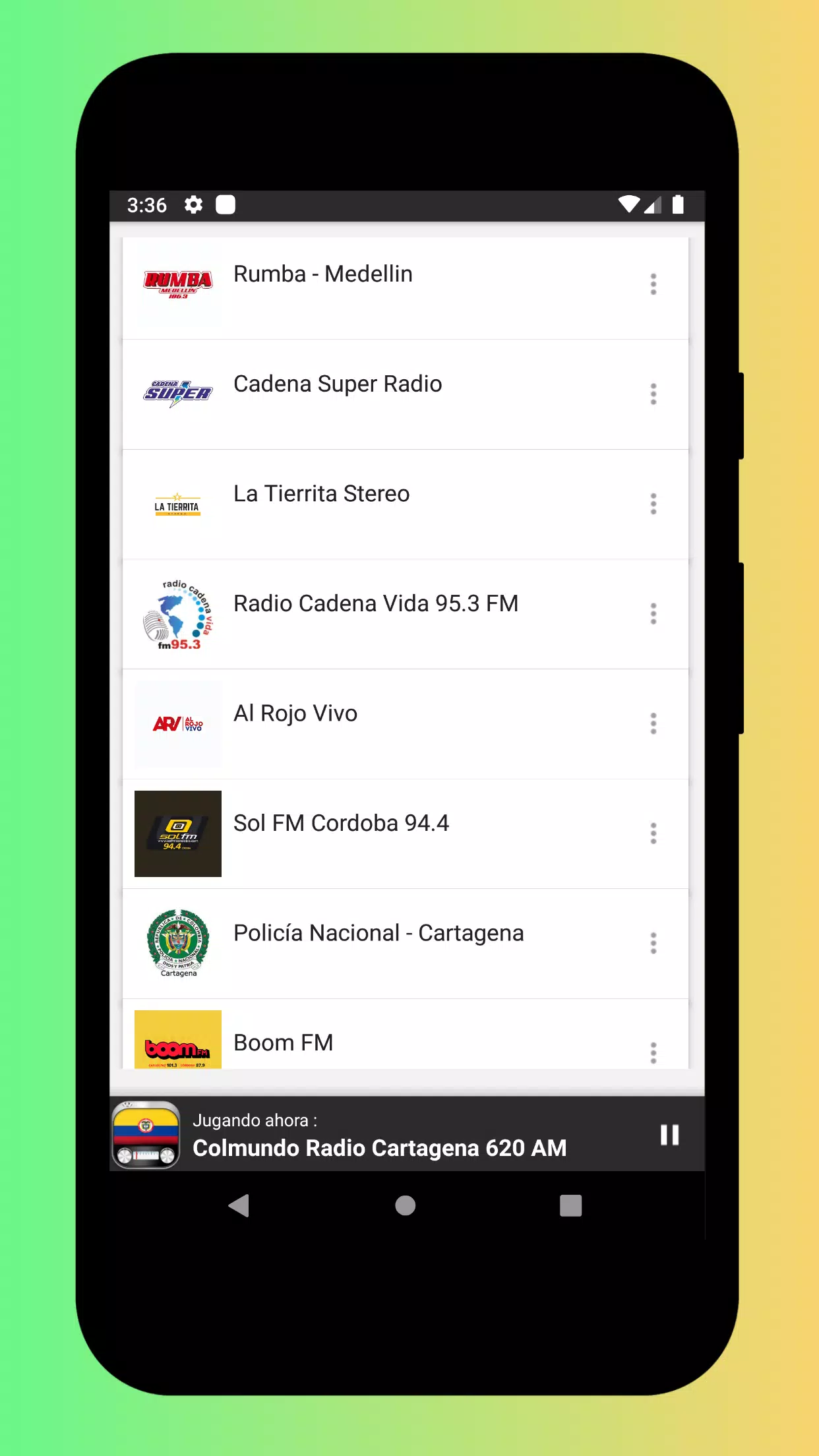 Radio Colombia - Radio AM & FM स्क्रीनशॉट