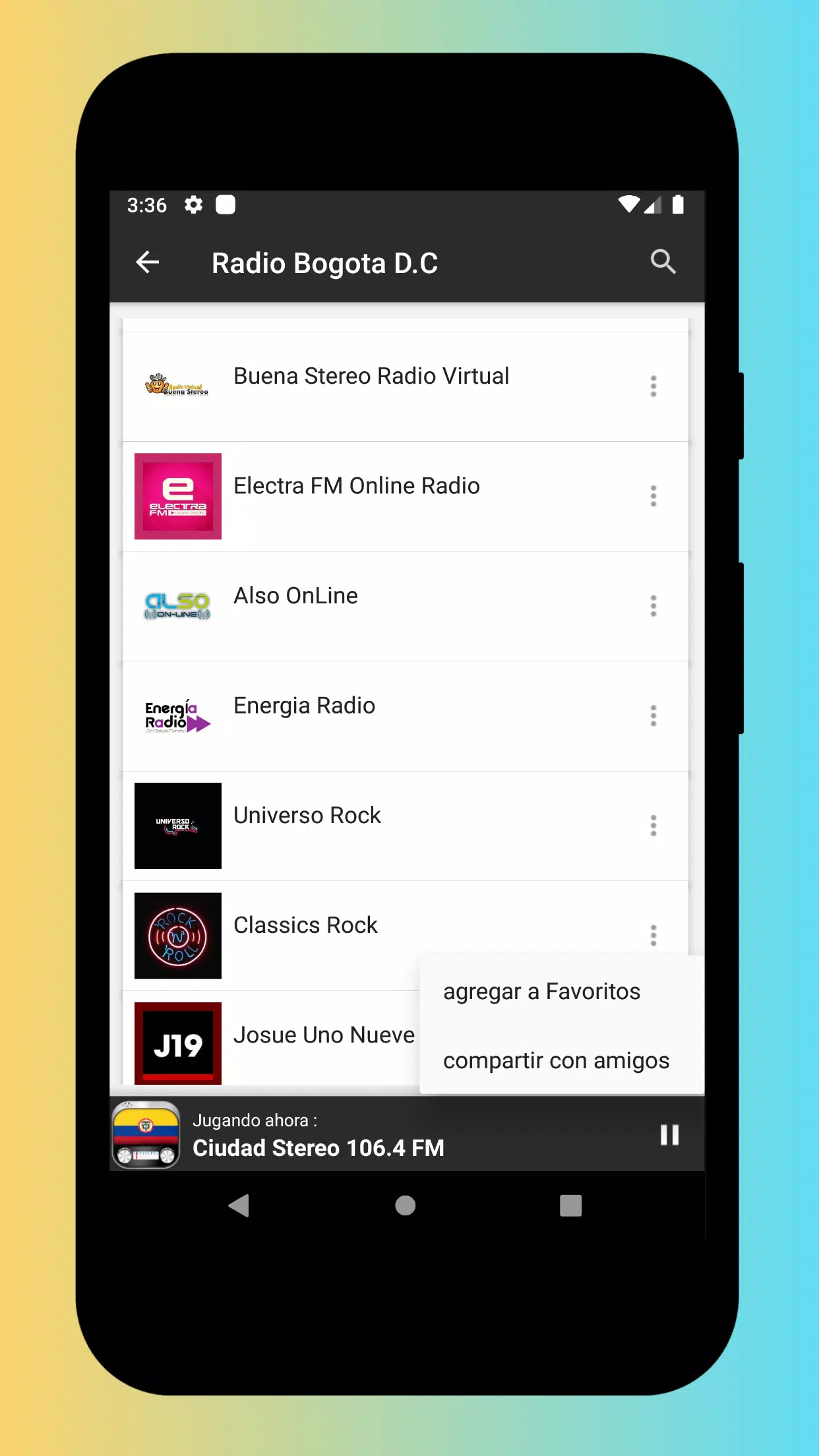 Radio Colombia - Radio AM & FM स्क्रीनशॉट