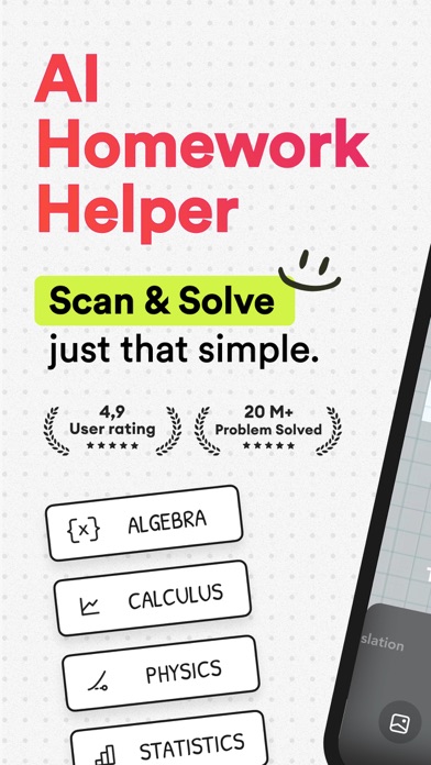 AI Homework Helper・Math Solver स्क्रीनशॉट