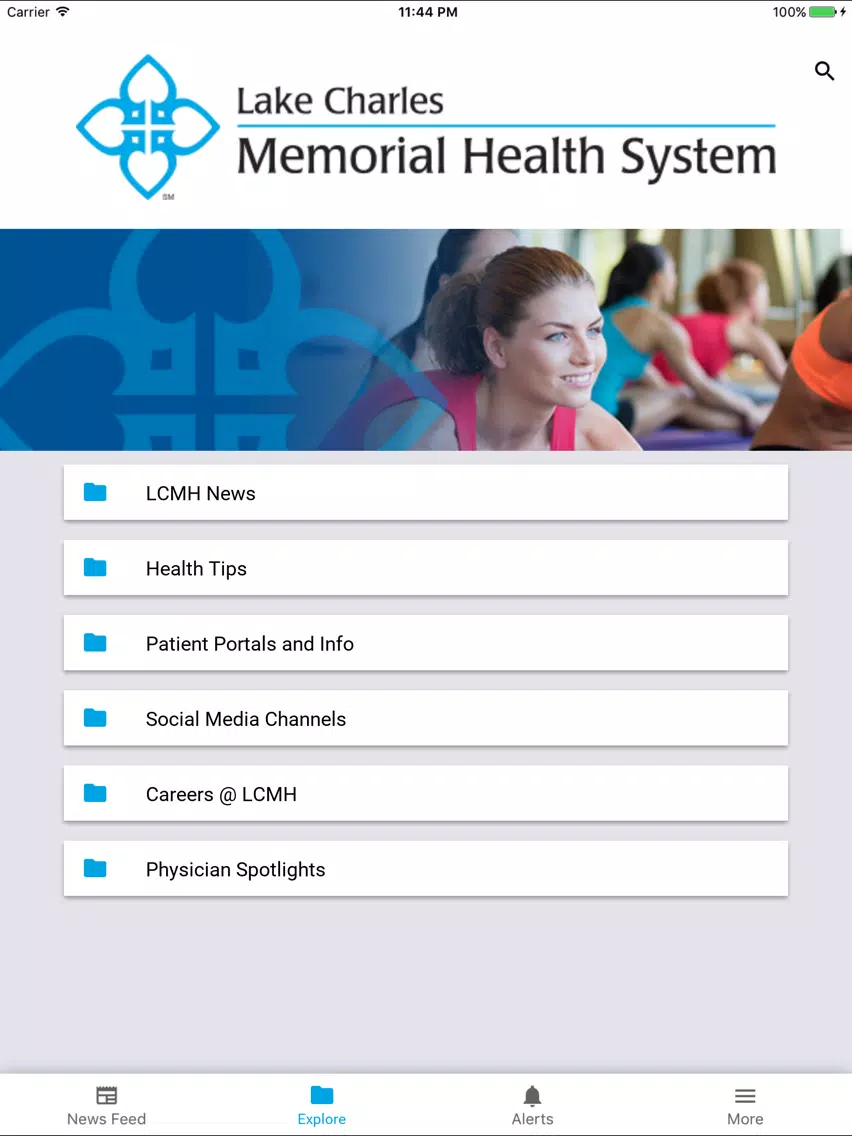 Team Lake Charles Memorial iPad Screenshots