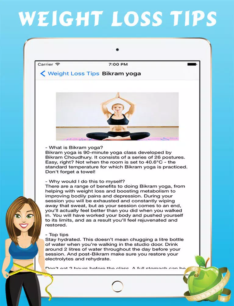 Weight Loss Tips - Diet Secrets, Yoga, Workouts iPad Screenshots