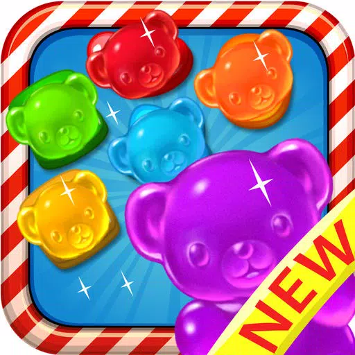 Candy Gummy Bears - For match 3 candy drop puzzle