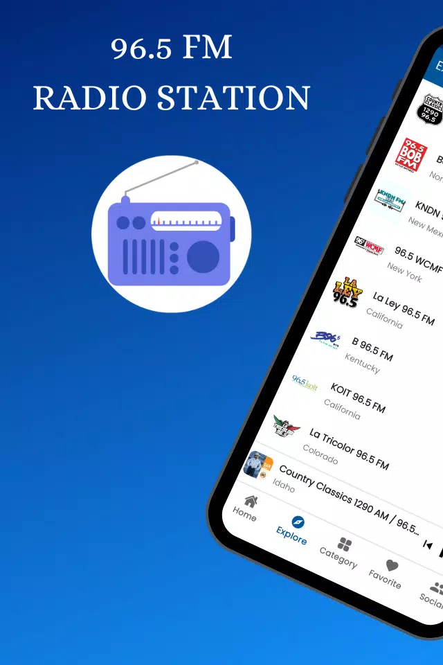 96.5 FM Radio Station Online Screenshots