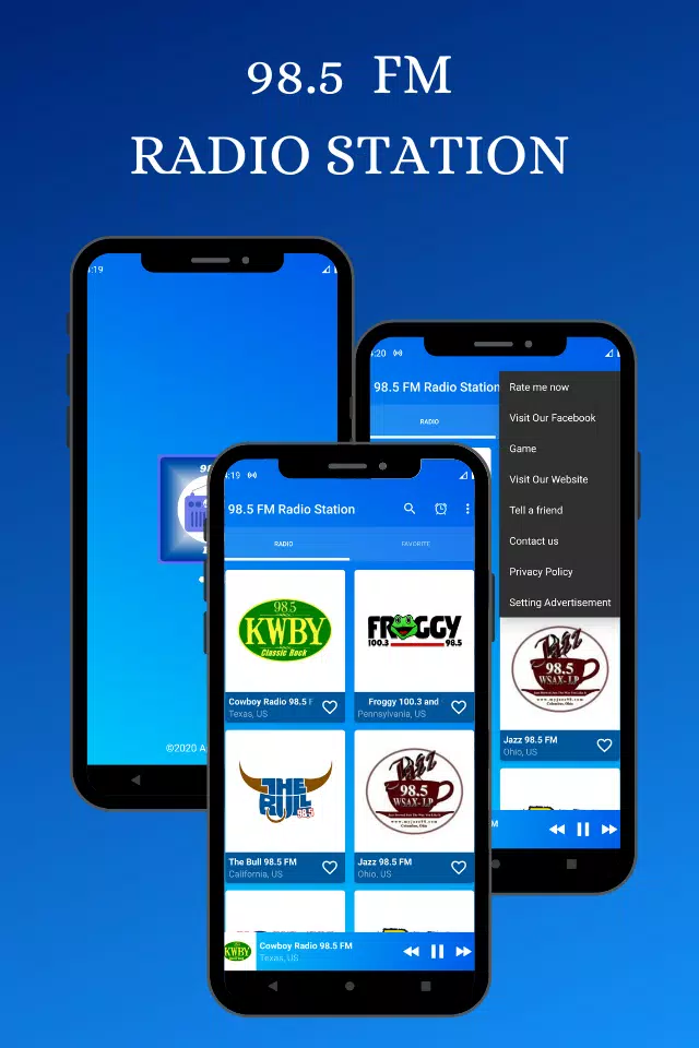 98.5 FM Radio Station Online Screenshots