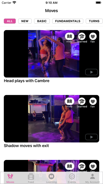 Bachata Dance App Screenshots