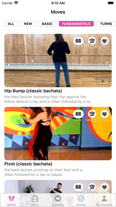 Bachata Dance App Screenshots