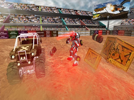 Capturas de tela do Robot vs Monster Trucks War iPad 