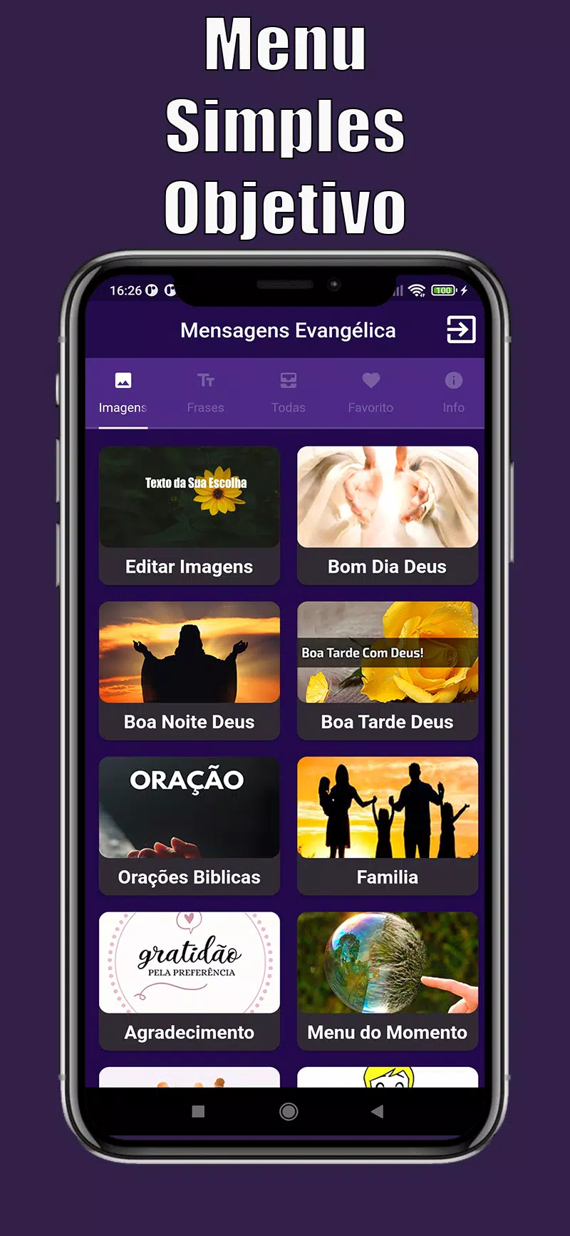 Mensagens e Imagens Evangélica应用截图