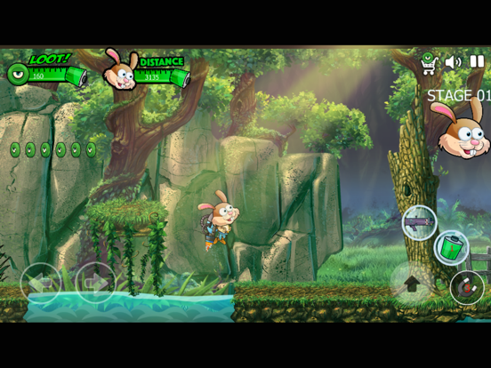 little rabbit shooting monster in the island iPad Screenshots