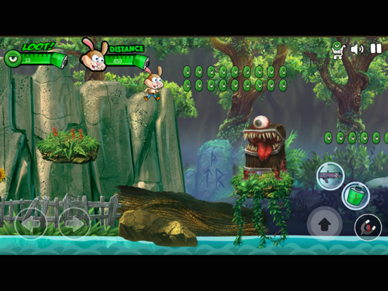 little rabbit shooting monster in the island iPad Screenshots