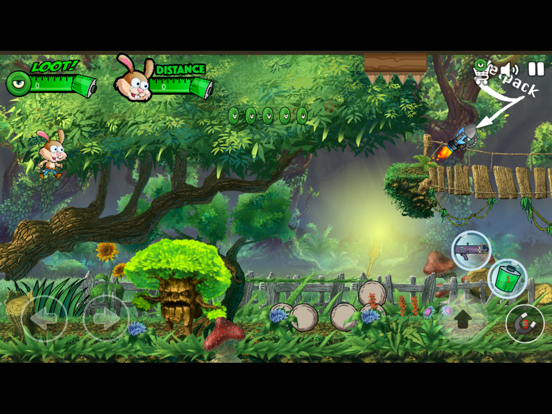little rabbit shooting monster in the island iPad Screenshots