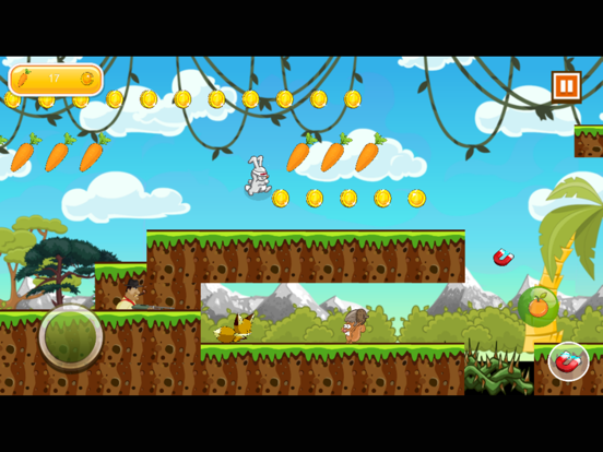 ภาพหน้าจอของ the little rabbit jump & run in island iPad 