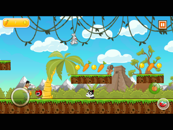 ภาพหน้าจอของ the little rabbit jump & run in island iPad 