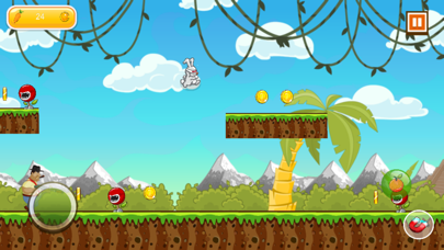 ภาพหน้าจอของ the little rabbit jump & run in island