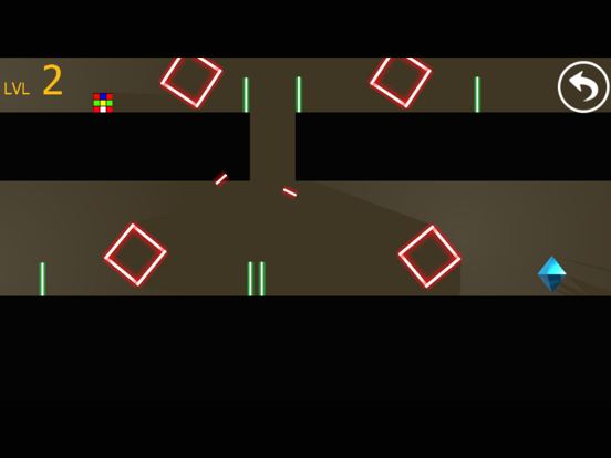 Cube magic runner escape laser room in dark iPad Screenshots