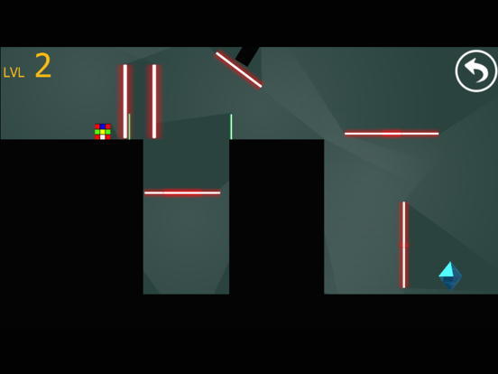 Cube magic runner escape laser room in dark iPad Screenshots
