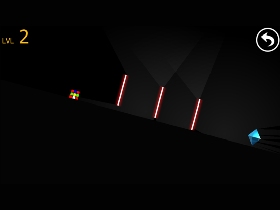 Cube magic runner escape laser room in dark iPad Screenshots