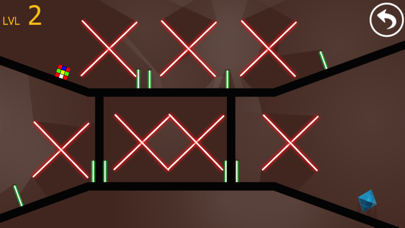 Cube magic runner escape laser room in dark Screenshots