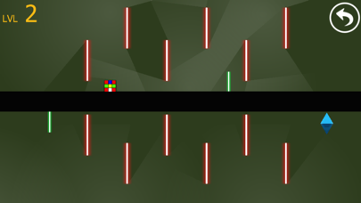 Cube magic runner escape laser room in dark Screenshots