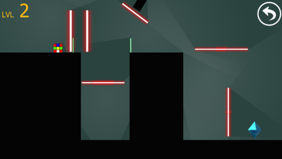 Cube magic runner escape laser room in dark Screenshots