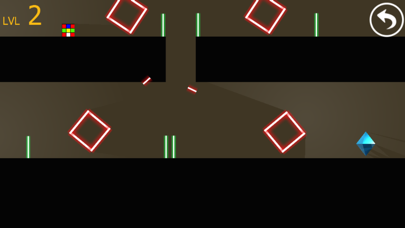 Cube magic runner escape laser room in dark Screenshots