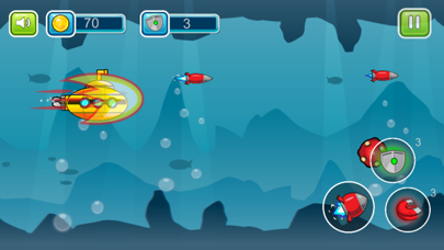 Captures d'écran de Submarine shooting shark in underwater adventure