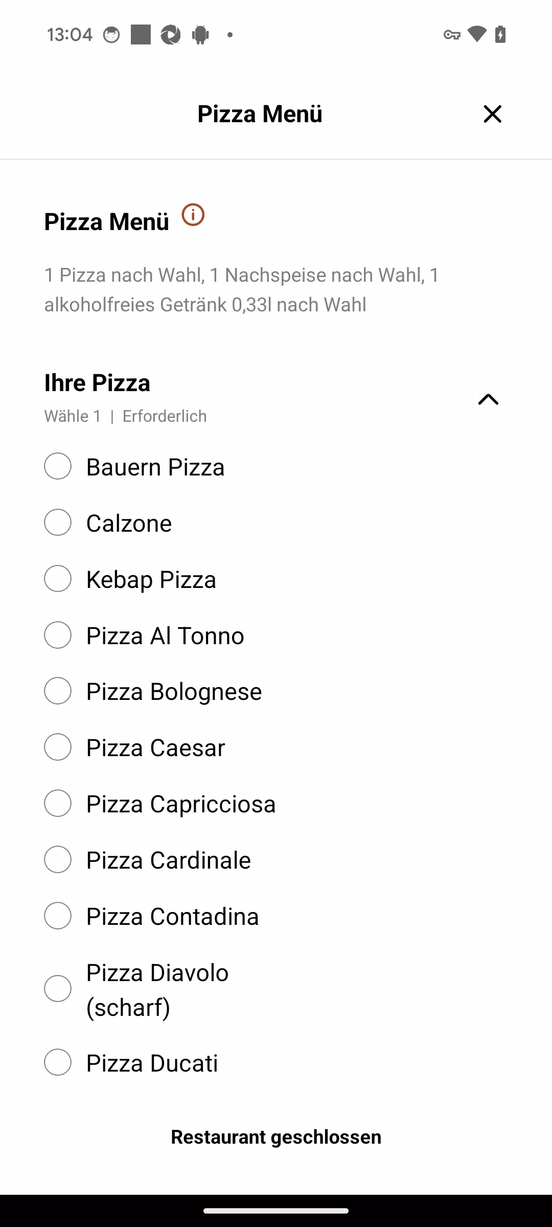 Pizzeria Momento应用截图