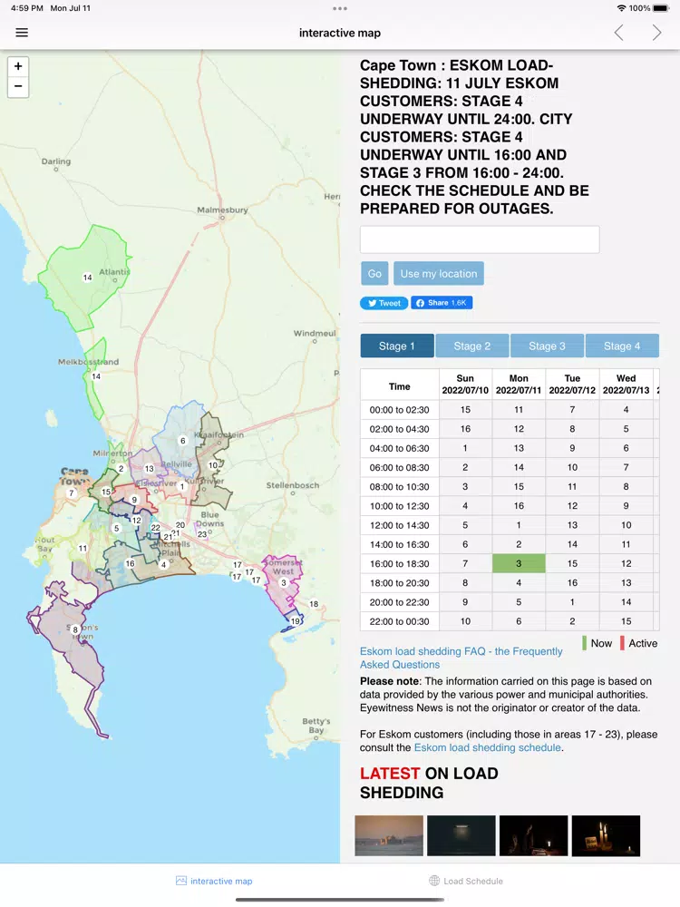 Load Shedding South Africa iPad Screenshots