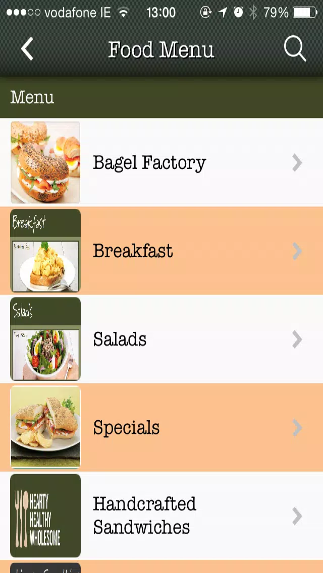 O'Briens Waterford & Wexford Coffee Shop Official App Screenshots