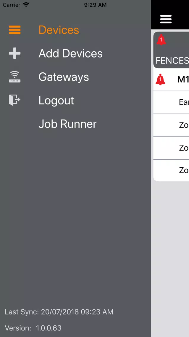 Gallagher Fence Dashboard Screenshots