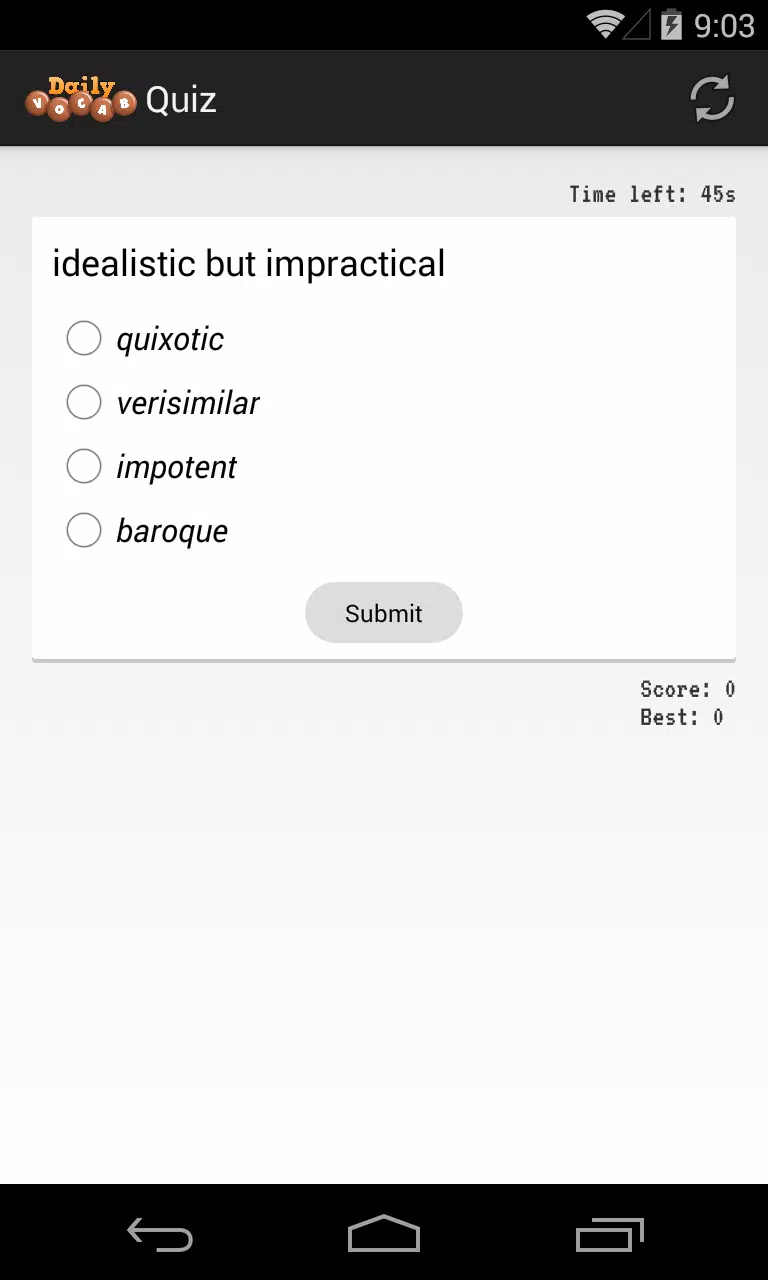 Daily Vocab Screenshots