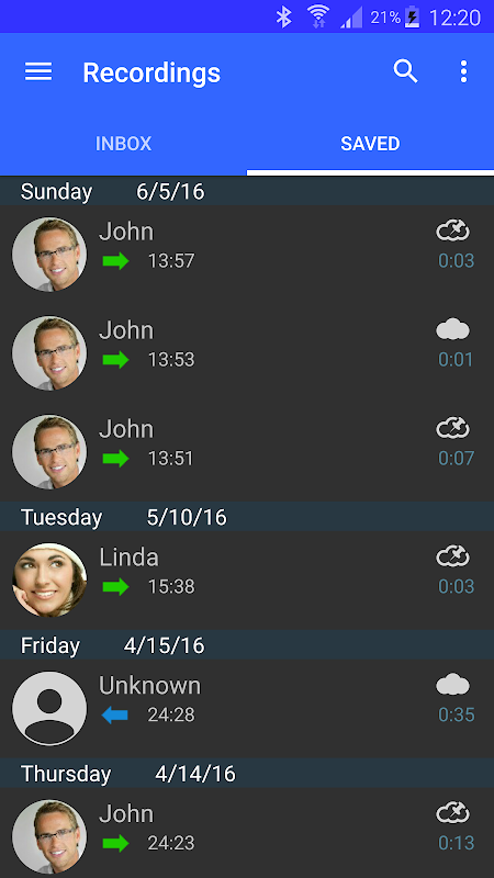 Call Recorder Screenshots