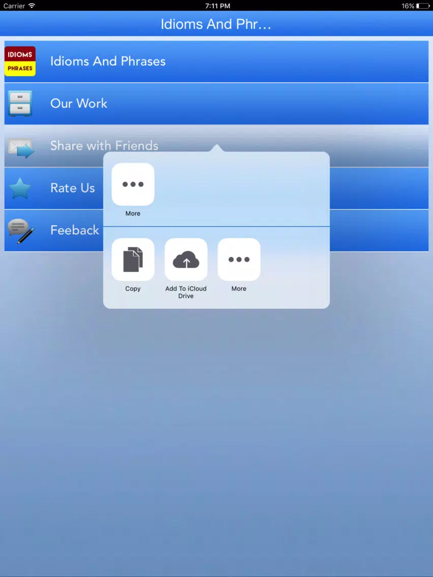 Learn Idioms And Phrases iPad Screenshots