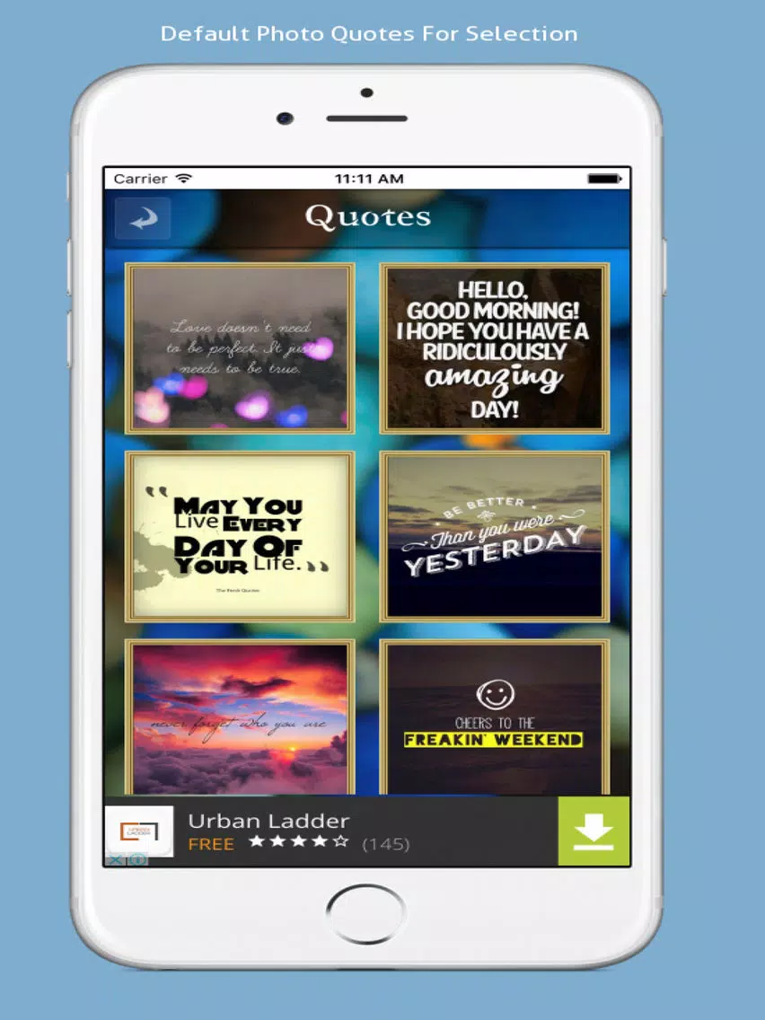 Photo Quote Builder - Create and Share Photo Quote iPad Screenshots
