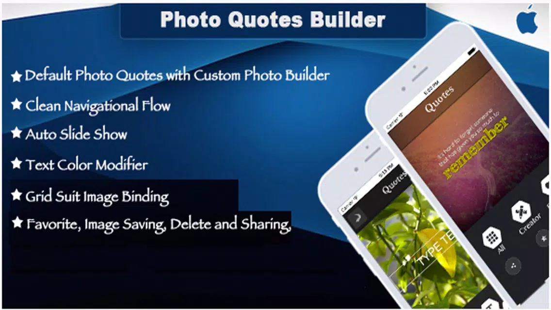 Photo Quote Builder - Create and Share Photo Quote Screenshots