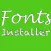 FontInstaller Install any font