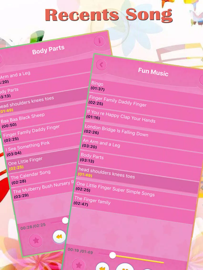 Kids Songs Nursery Rhymes Collection iPad Screenshots