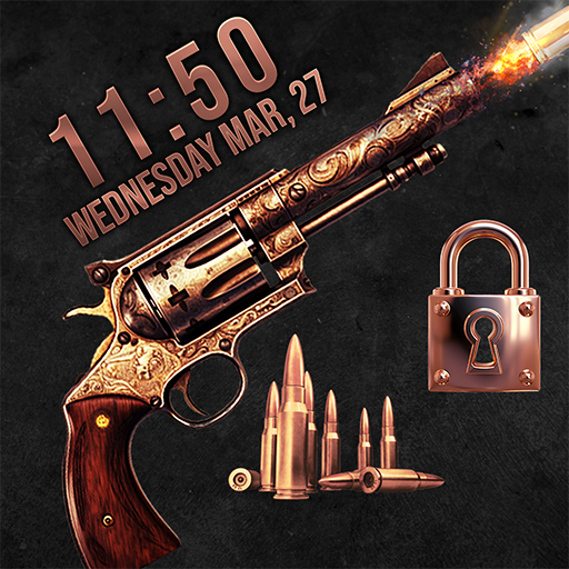 Revolver Fire Lock Screen