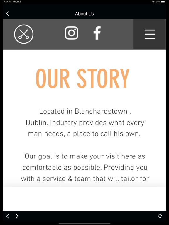 Industry Barbers iPad Screenshots