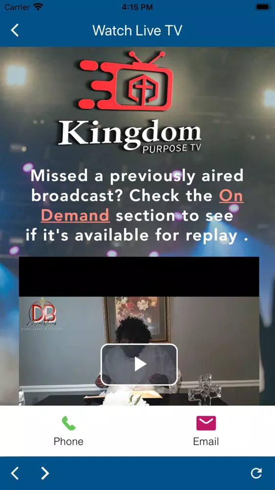 Capturas de pantalla de Kingdom Purpose TV