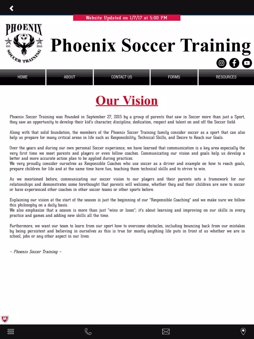 Phoenix Soccer Training iPad Screenshots