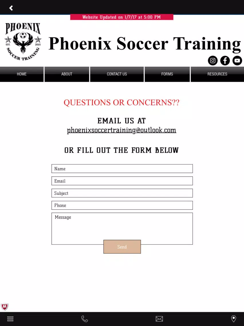 Phoenix Soccer Training iPad Screenshots