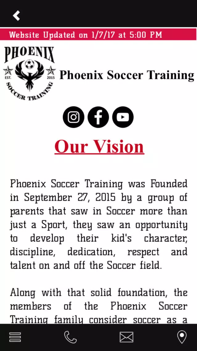 Phoenix Soccer Training Screenshots