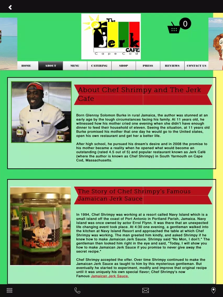The Jerk Cafe iPad Screenshots