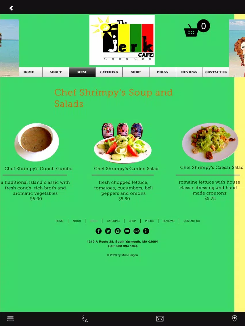 The Jerk Cafe iPad Screenshots