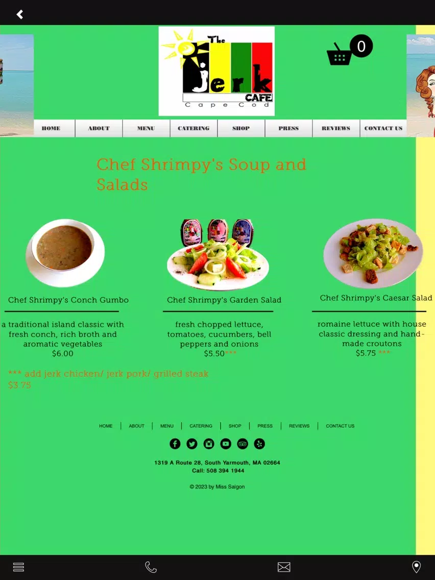 The Jerk Cafe iPad Screenshots