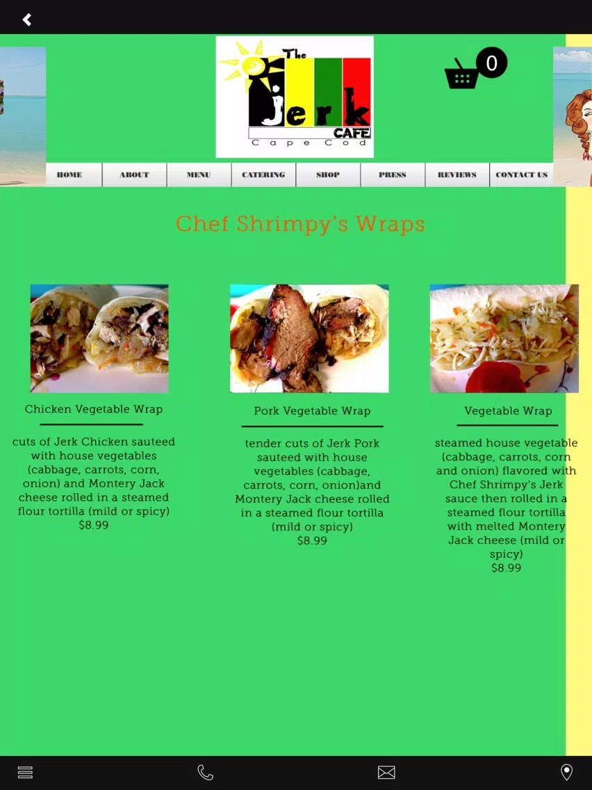 The Jerk Cafe iPad Screenshots