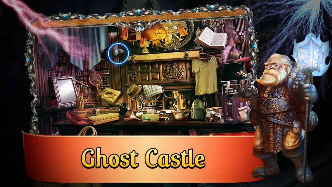 ภาพหน้าจอของ Ghost Castle Hidden Objects Game : Hidden Object Game in Dark,Horror and Mysterious Night